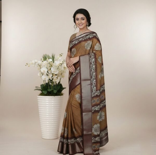 Dola Soft Silk Digital Print Saree